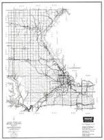 Riley County, Junction City, Manhattan, Ogden, Randolph, Ashland, Kansas State Atlas 1958 County Highway Maps